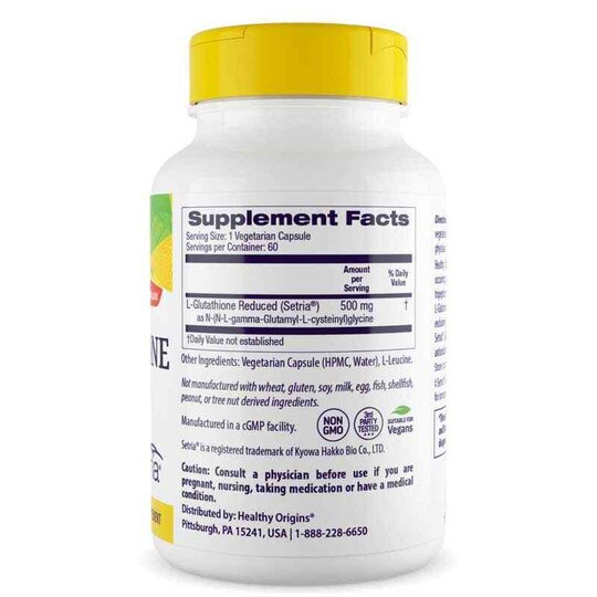 L-Glutathione Reduced Setria 500 Mg, HLO